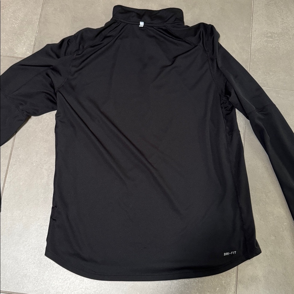 Nike Running Quarter Zip Pullover. Men’s Large. Black - Picture 4 of 4